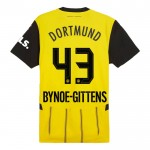 Günstige Fußballtrikots Borussia Dortmund Bynoe Gittens 43 Kinder Heimtrikot 2024-25 Kurzarm